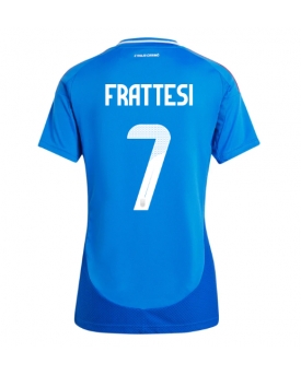 Italia Davide Frattesi #7 Maglia Gara Casa Repliche Europei 2024 Donna